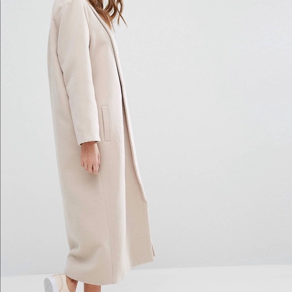 Missguided shall collar robe maxi coat NEVER WORN - Picture 2 of 3